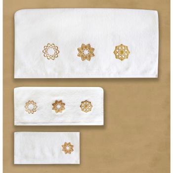 Golden Embroidered  Towel